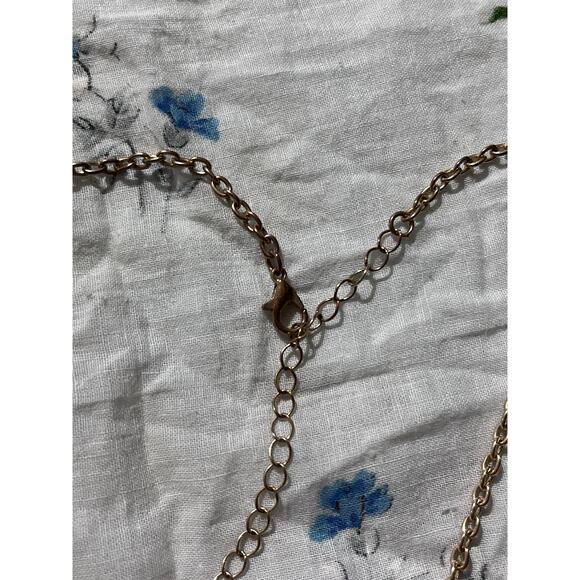 Hot Topic Rainbow Mushrooms Gold Tone Choker Necklace 14-16” - Picture 3 of 4